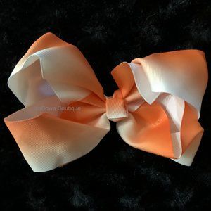 Orange Ombre 6" Boutique Bow    5B1878  Handmade NWT Boutique
